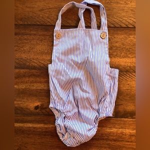 Blue and White Stripes Sunsuit size 60 (3-6 months)